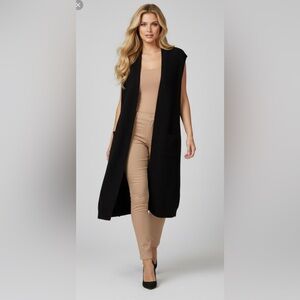 Ralph Lauren WOOL CASHMERE Black Knit sweater cardigan size L  BLUE LABEL